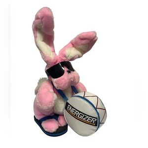 VTG 1989 Energizer Bunny 23" Stuffed Plush Flip Flops Drum Sunglasses No Sticks